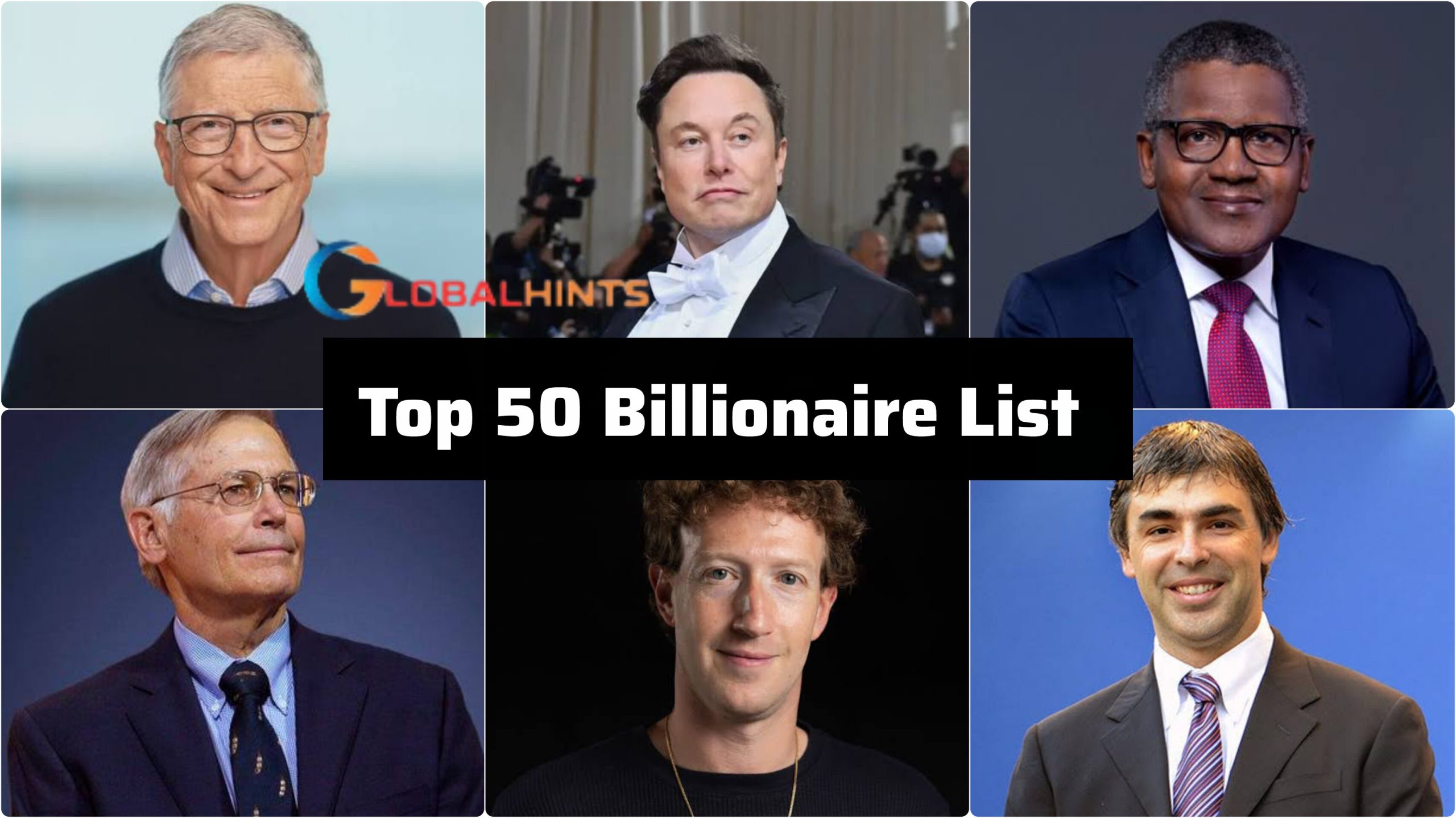 Top 50 Richest Persons in the World (2025) - Global Hints